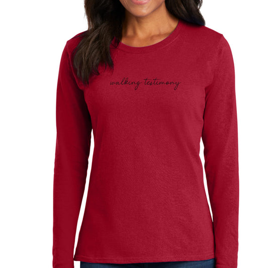 Womens Long Sleeve Graphic T-shirt - Say it Soul - Walking Testimony