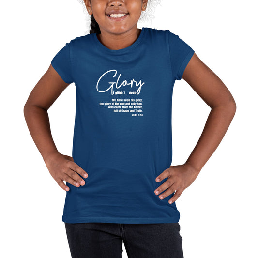 Youth Short Sleeve Graphic T-shirt - Glory - Christian Inspiration